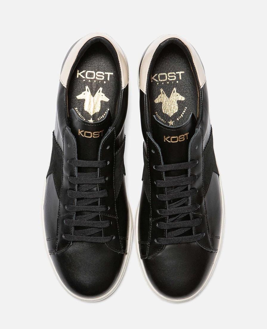 KOST Mixed Black Leather Eco-Friendly Sneakers New