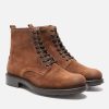 KOST Brown Suede Lace Up Boots For Men Hot