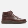 KOST Men'S Brown Vegetable Tanned Leather Sneakers Clearance