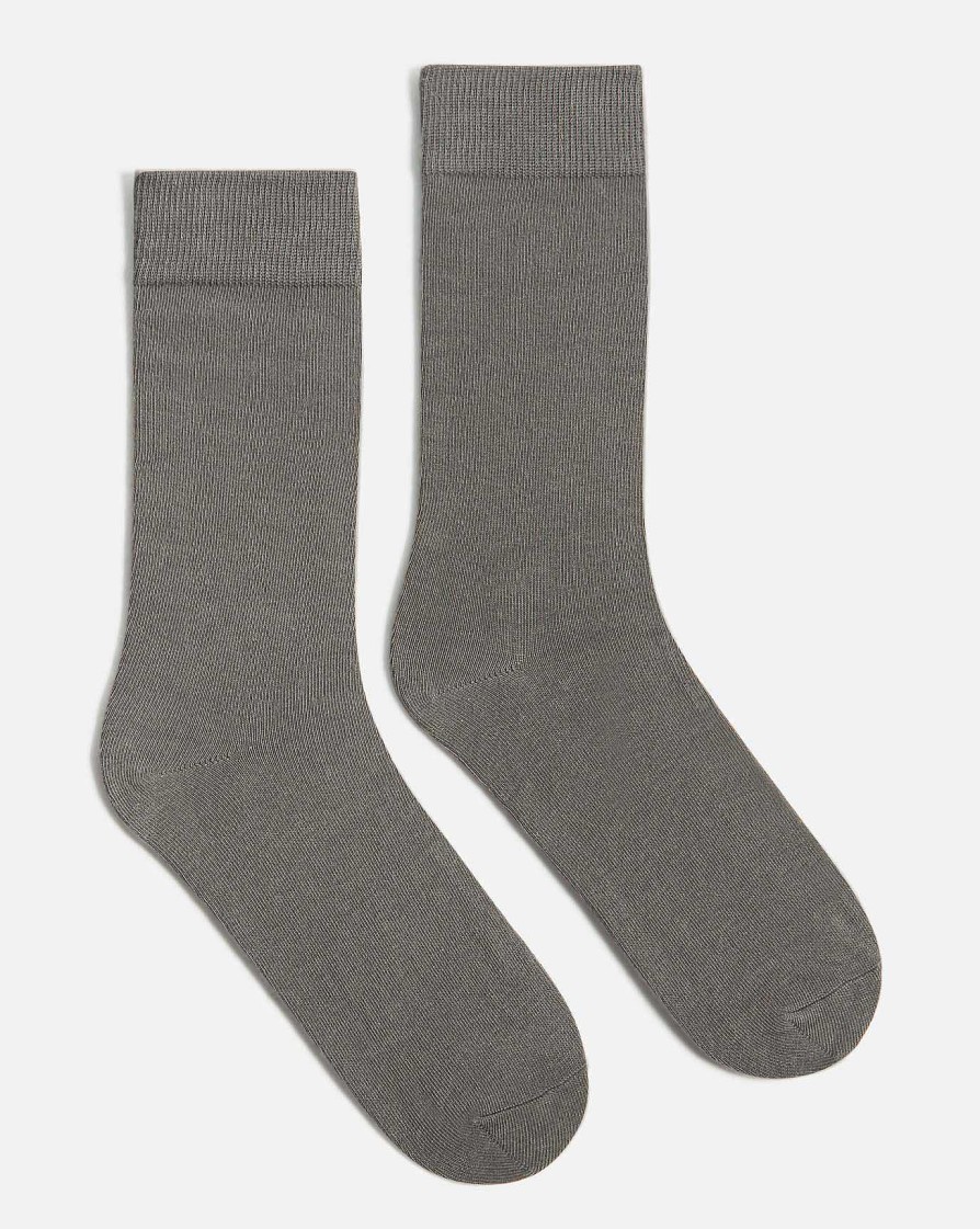 KOST Men'S Gray Organic Cotton Socks Made In France Online