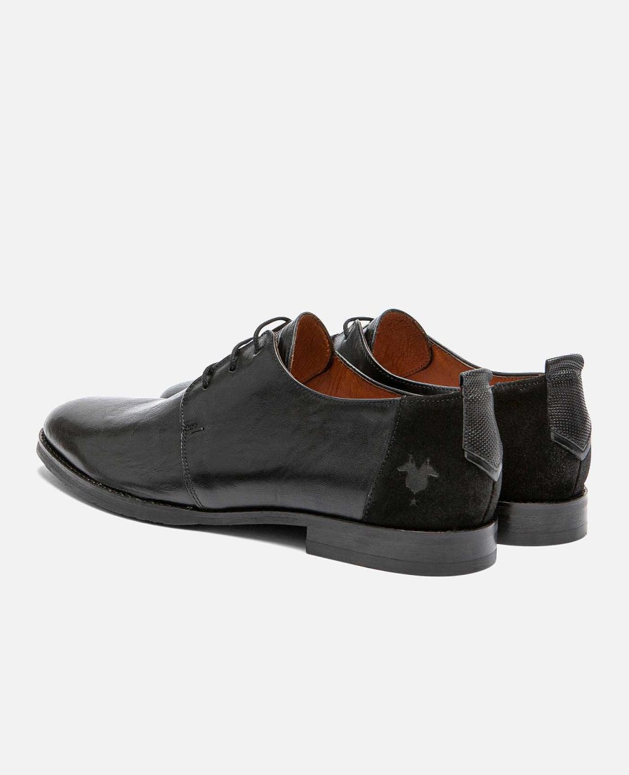 KOST Men'S Black Leather Derby Shoes Best