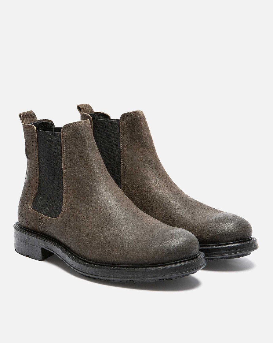 KOST Men'S Green Suede Chelsea Boots Best