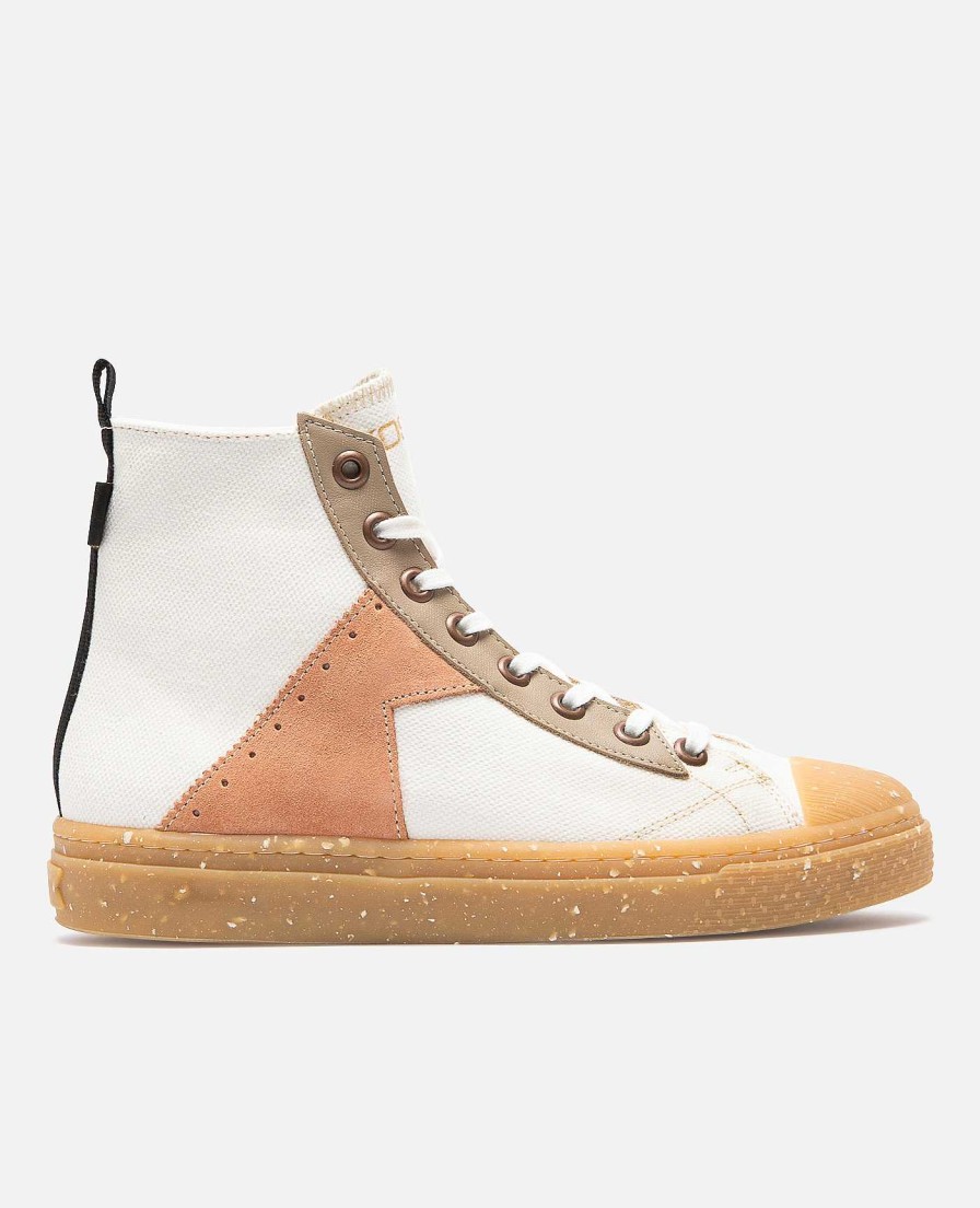 KOST Women'S Shoes Made Of Off-White And Peach-Colored Oeko-Tex Canvas Online