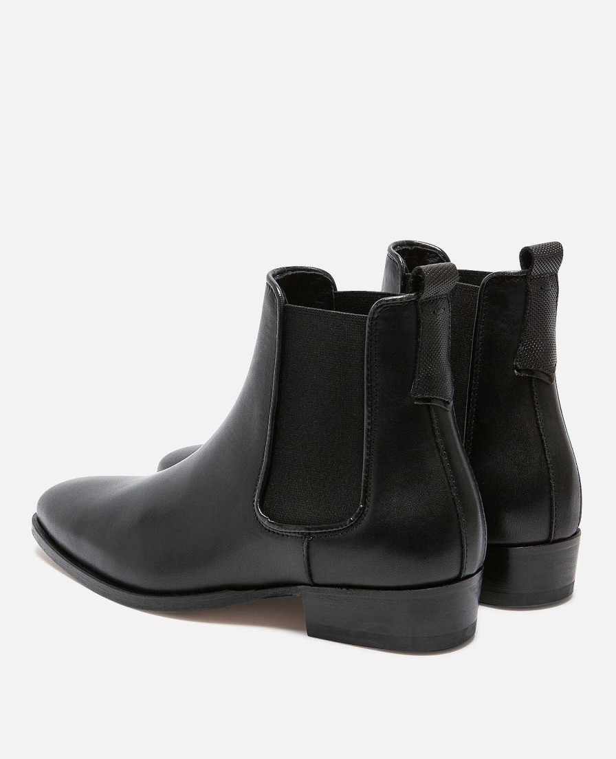 KOST Women'S Black Leather Chelsea Boots Best