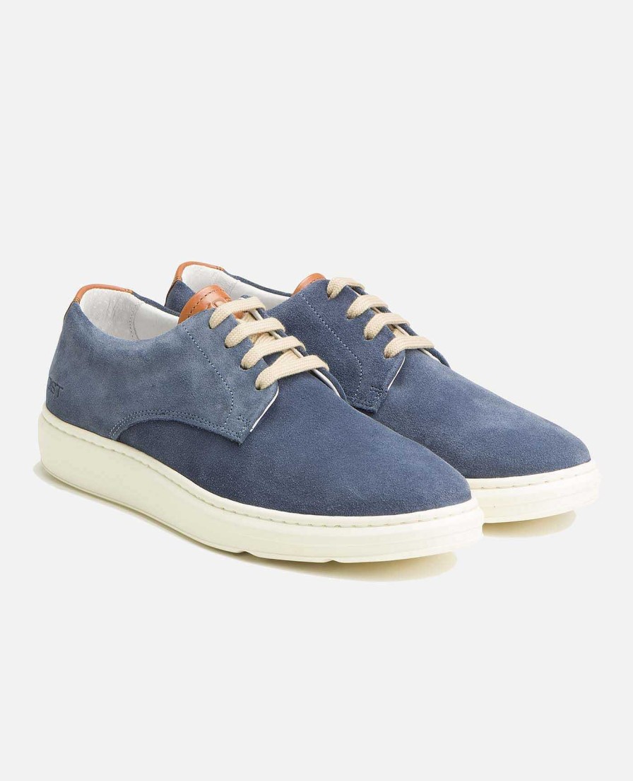 KOST Navy Blue Suede Sneakers For Men Best