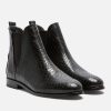 KOST Women'S Black Vegetable Tanned Leather Chelsea Boots Wholesale