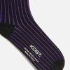 KOST Men'S Purple Cotton Socks Made In France Hot