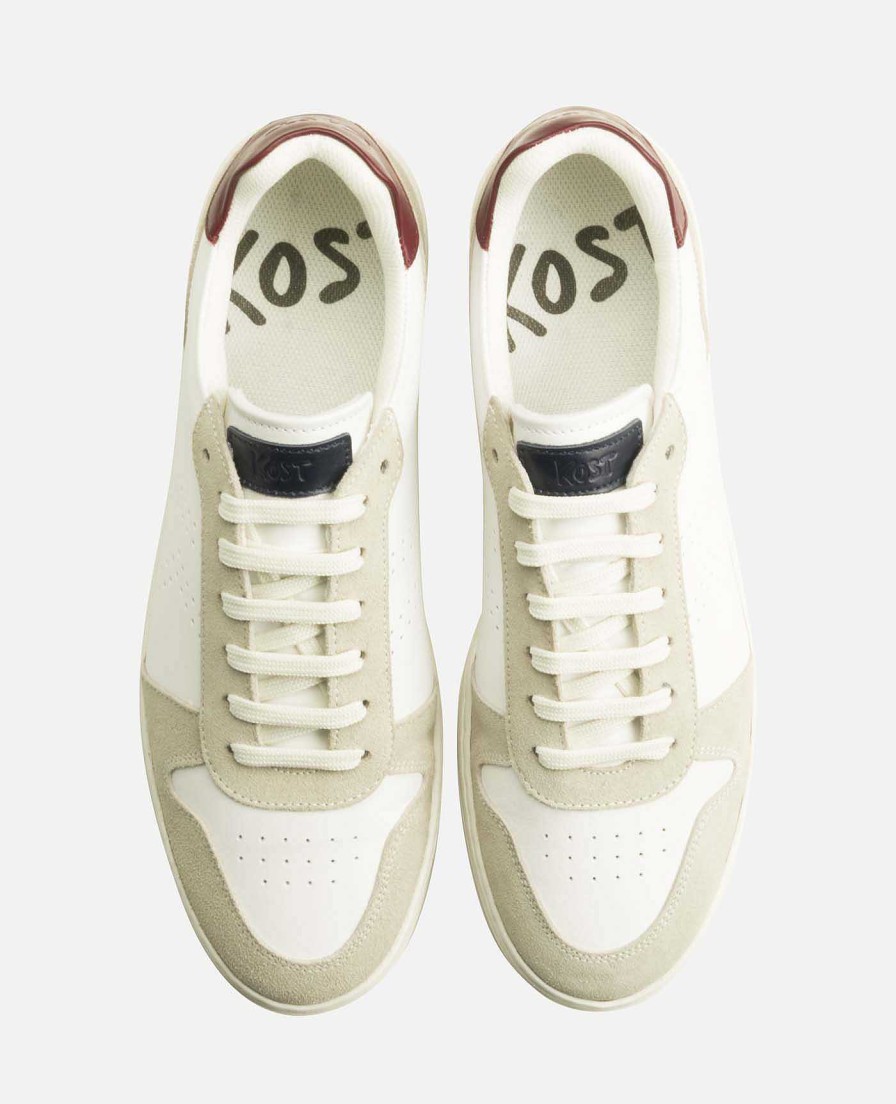 KOST Men'S White Leather Sneakers Online