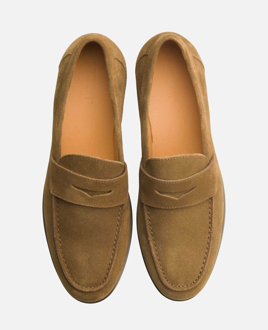 KOST Men'S Brown Suede Loafer Clearance