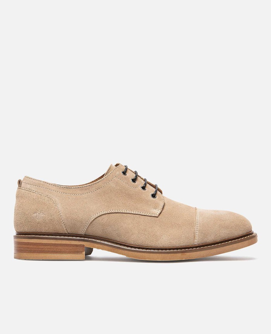 KOST Men'S Beige Suede Derby Shoes Best