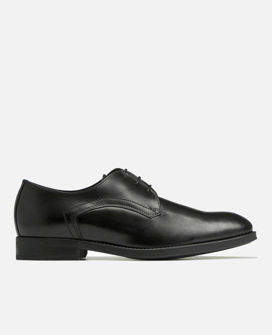 KOST Men'S Black Leather Derby Shoes Best