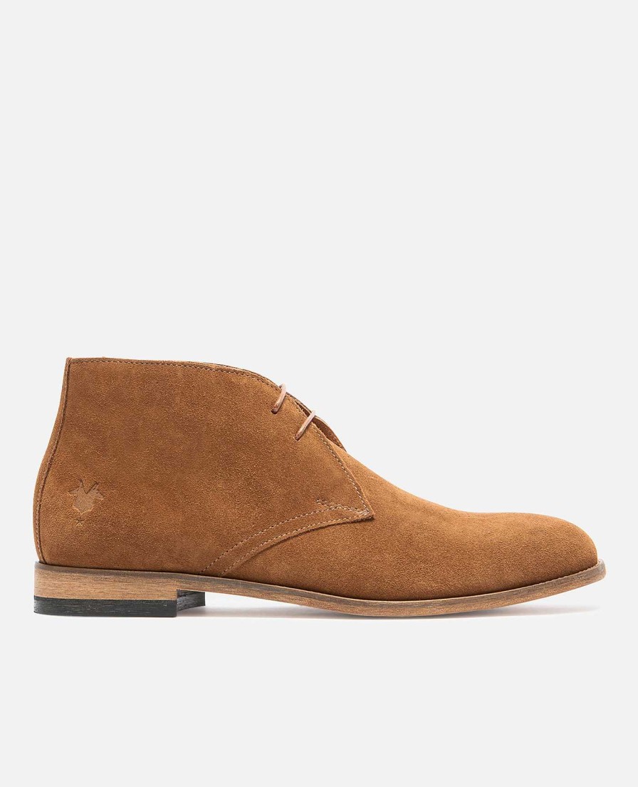 KOST Men'S Cognac Suede Chukka Boots Hot