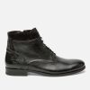 KOST Men'S Black Leather Lace Up Boots New