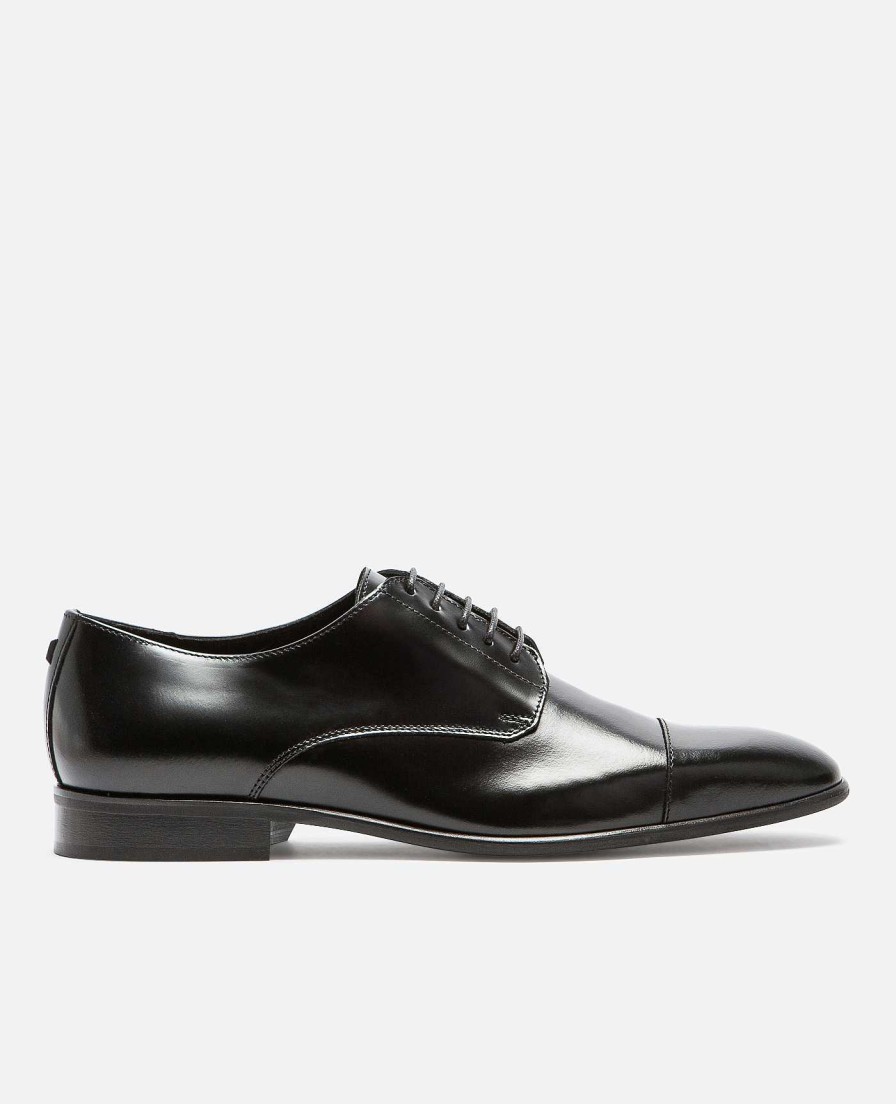 KOST Men'S Black Leather Derby Shoes Online