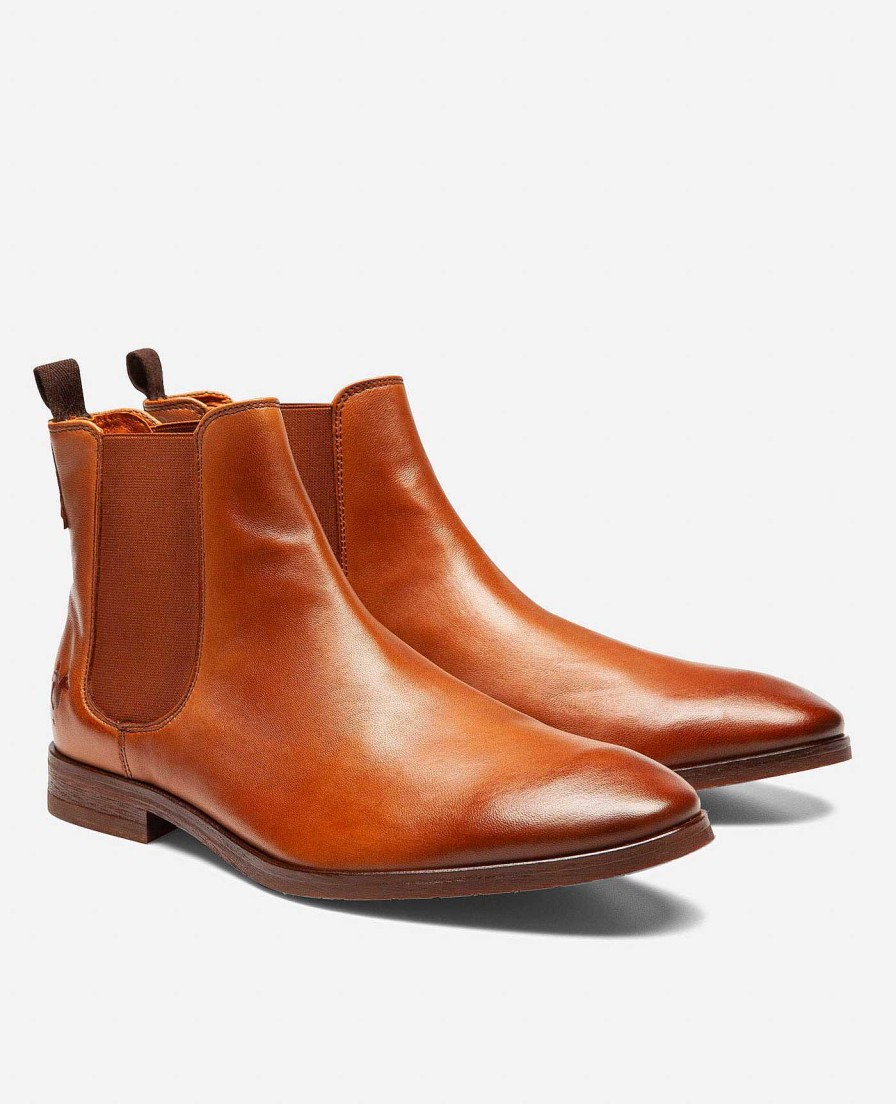 KOST Men'S Brown Leather Chelsea Boots Online