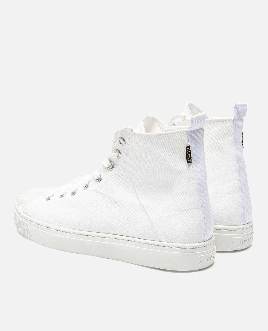 KOST Mens White Recycled Textile Vegan Sneakers Online