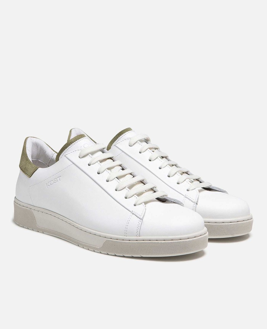 KOST Men'S White Leather Sneakers Online