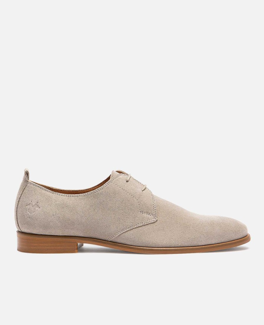 KOST Men'S Gray Suede Derby Shoes Wholesale