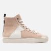 KOST Women'S Pink Suede Eco-Friendly Sneakers Clearance