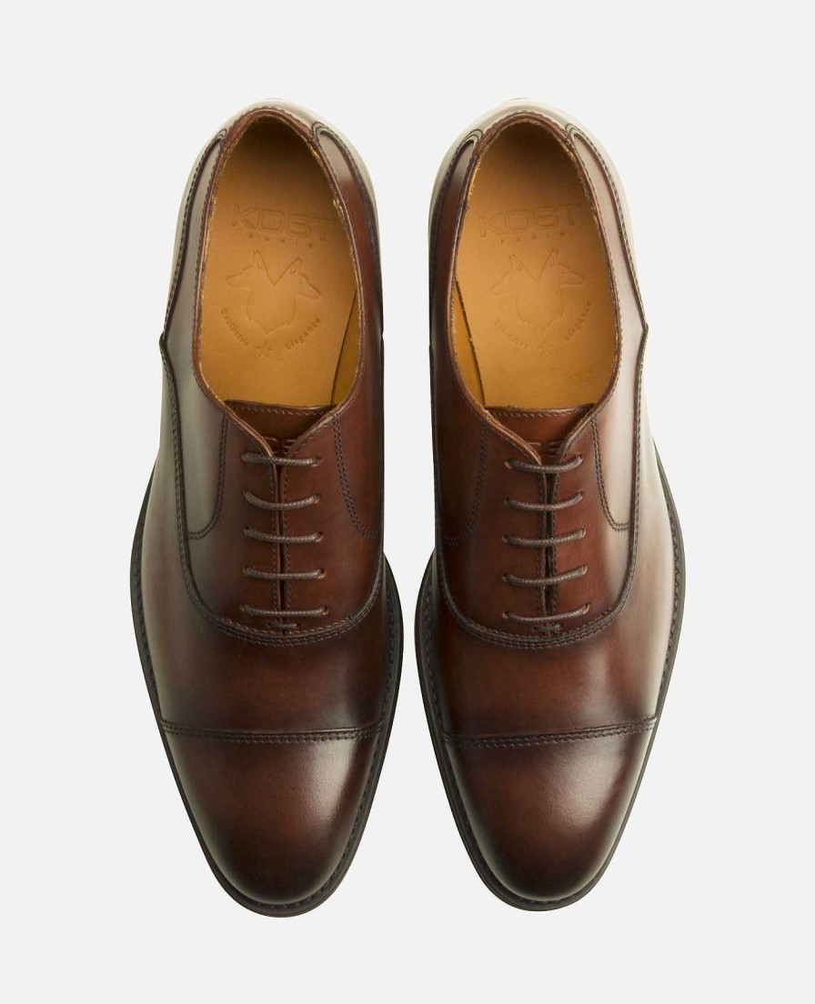 KOST Men'S Brown Leather Oxford Shoes Online