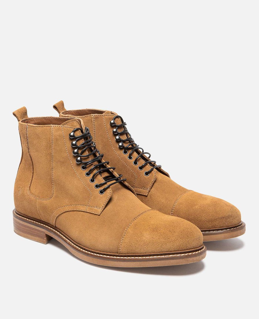 KOST Men'S Brown Suede Boots Clearance