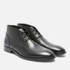 KOST Men'S Black Leather Chukka Boots Clearance