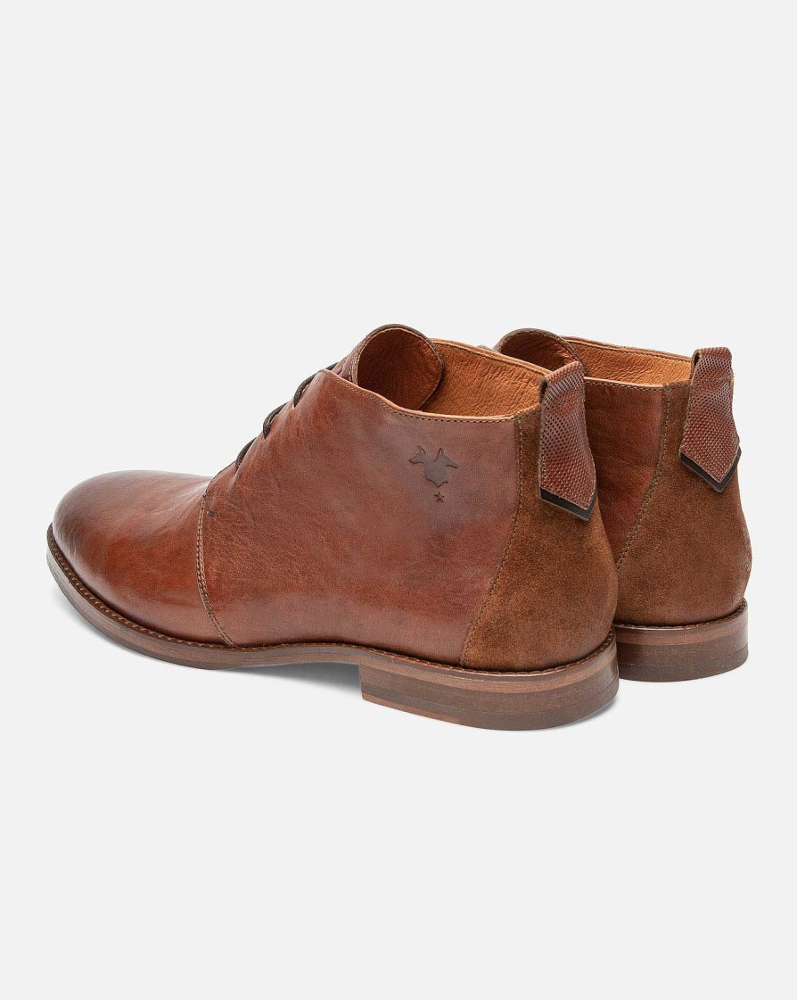 KOST Men'S Brown Leather Chukka Boots Clearance