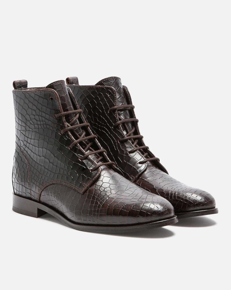 KOST Women'S Brown Vegetable Tanned Leather Boots Online