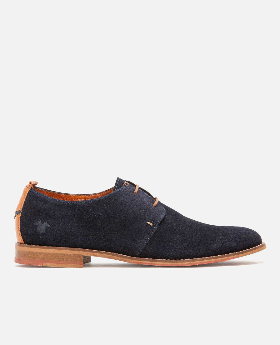 KOST Men'S Blue Suede Derby Shoes Online