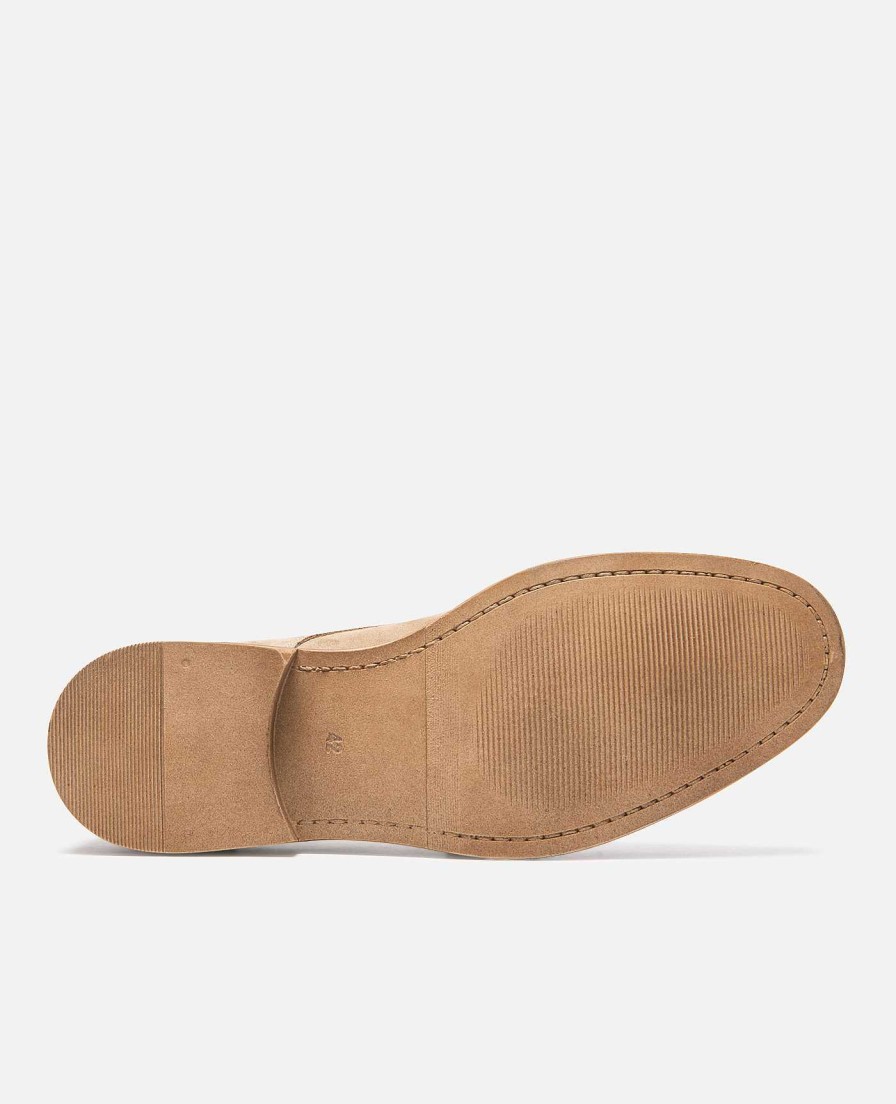 KOST Men'S Beige Suede Derby Shoes Best