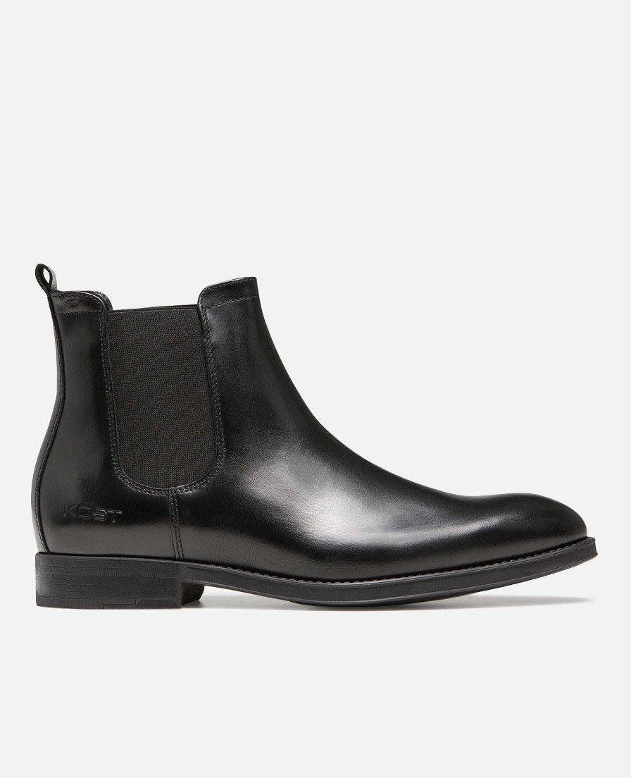 KOST Men'S Black Leather Chelsea Boots Wholesale