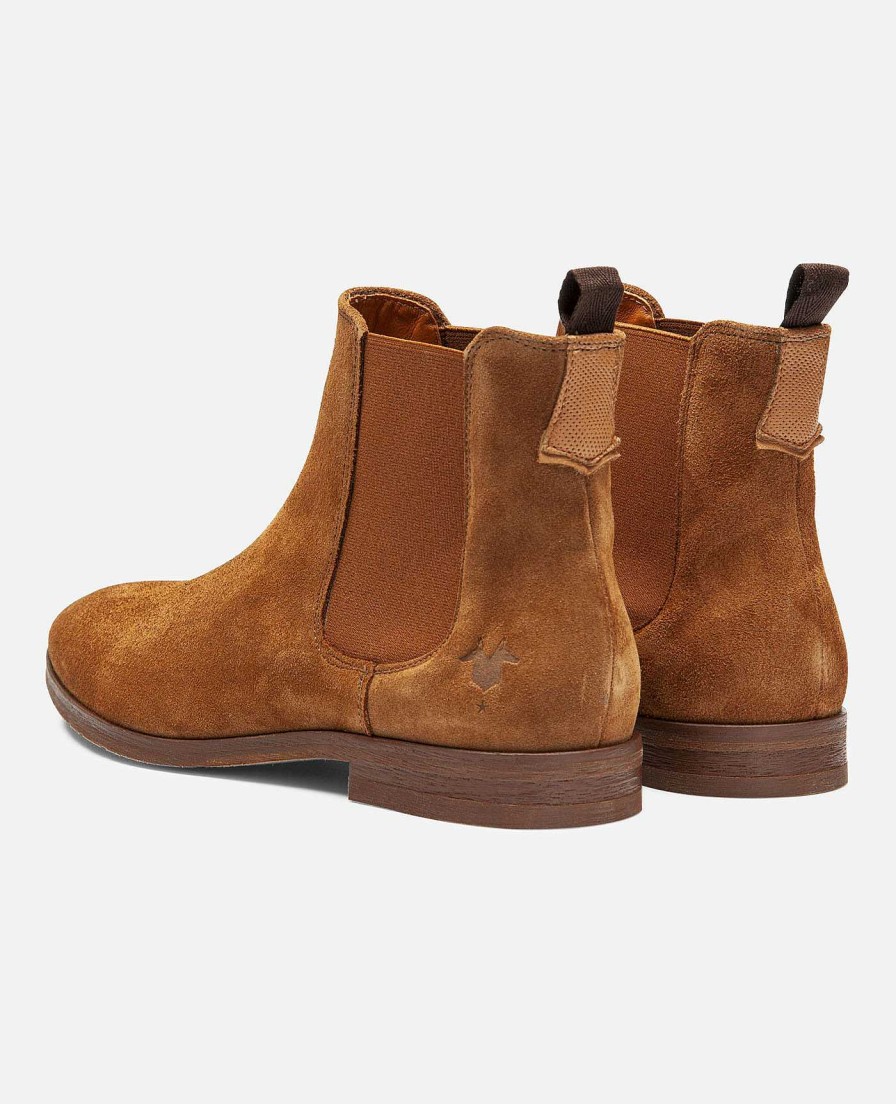 KOST Men'S Cognac Suede Chelsea Boots Best