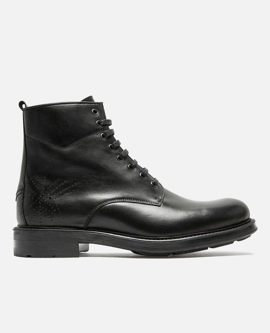 KOST Men'S Black Leather Boots Hot