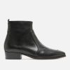 KOST Men'S Black Leather Boots With Heel Clearance