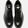 KOST Men'S Black Leather Boots Hot