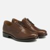 KOST Men'S Cognac Vegetable Tanned Leather Derby Shoes New