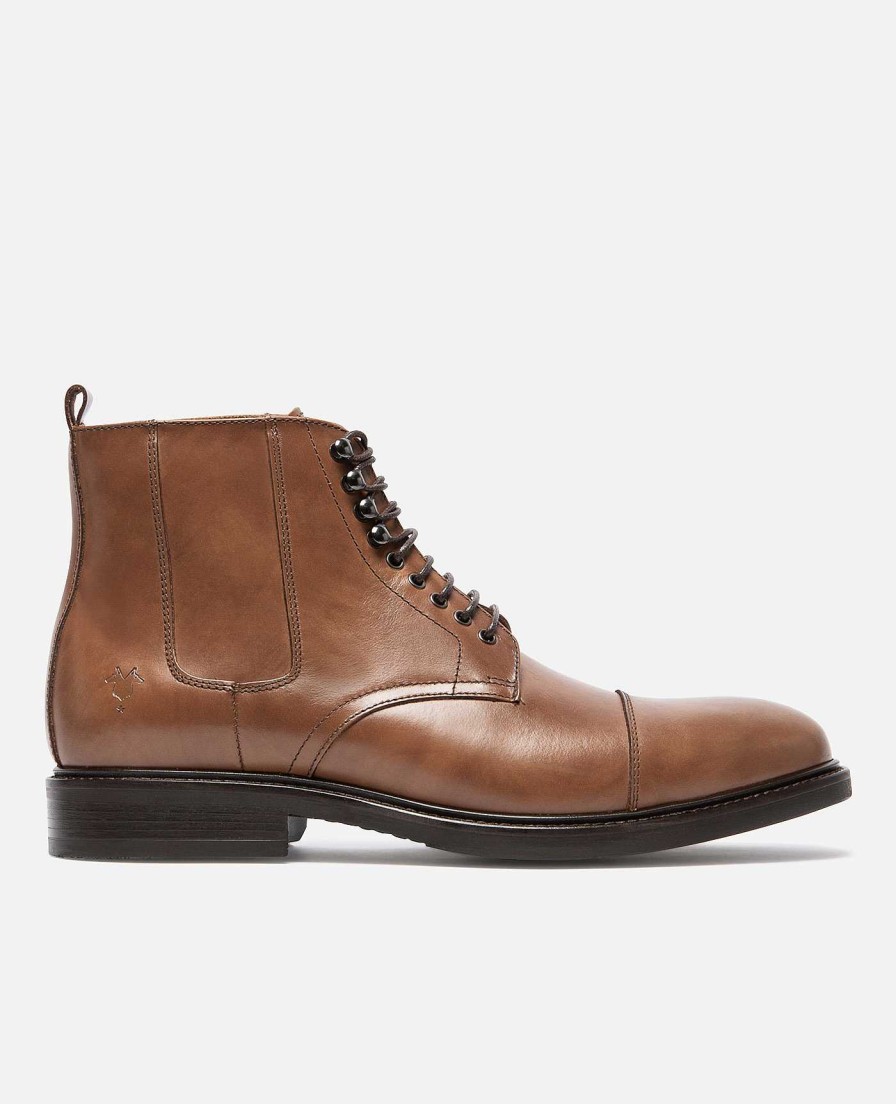 KOST Men'S Brown Leather Boots Clearance