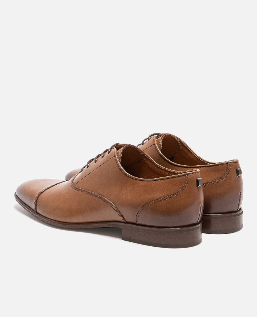 KOST Men'S Brown Leather Oxford Shoes Wholesale