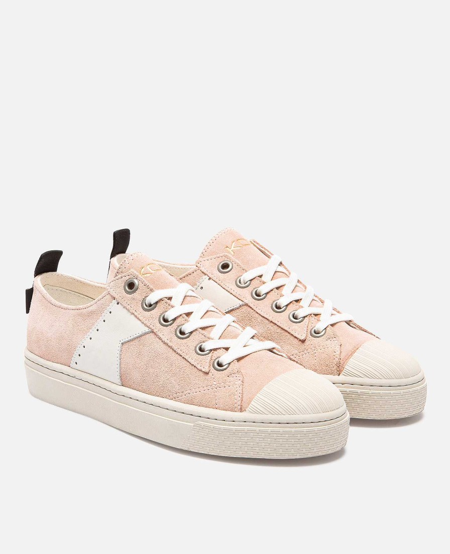 KOST Women'S Pink Suede Eco-Friendly Sneakers Wholesale