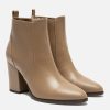 KOST Women'S Brown Vegetable Tanned Leather Boots With Heel Wholesale