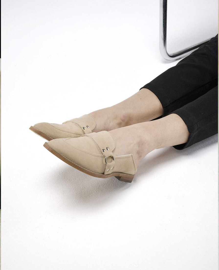 KOST Women'S Beige Suede Slippers Best