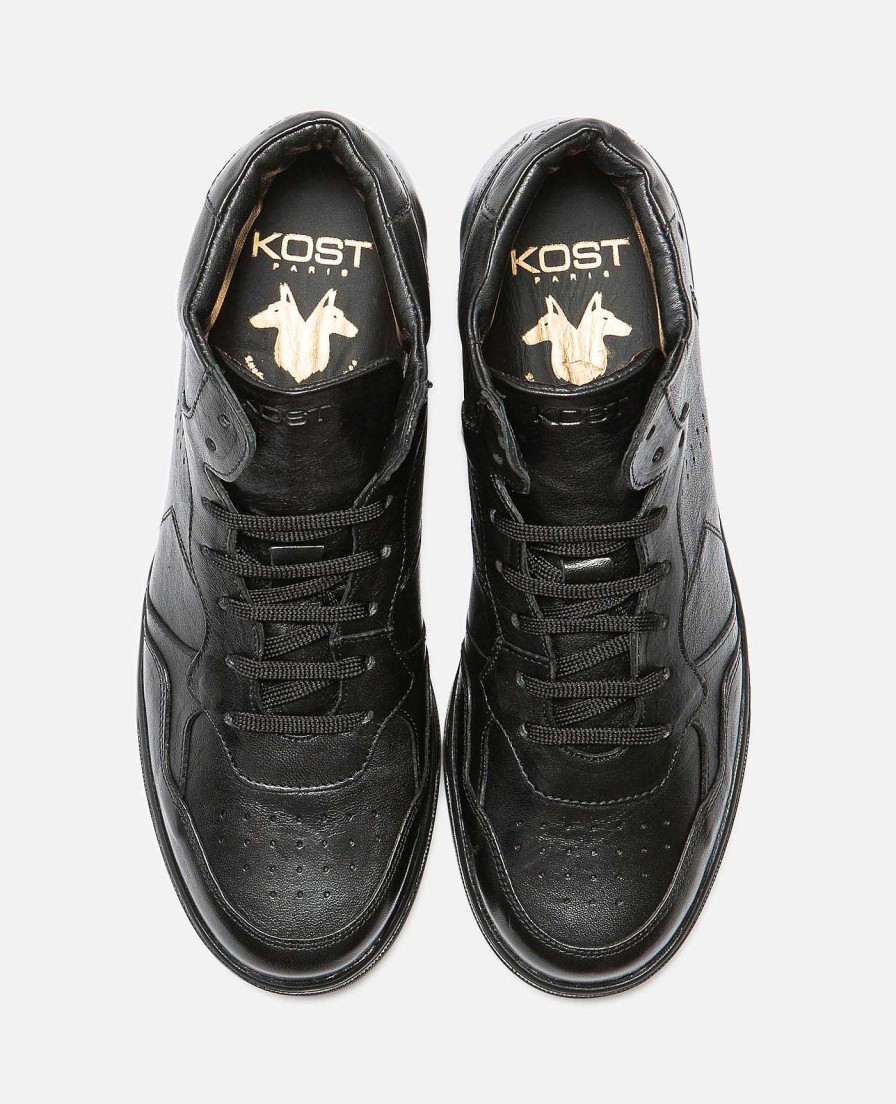 KOST Women'S Black Vegetable Tanned Leather Sneakers Online