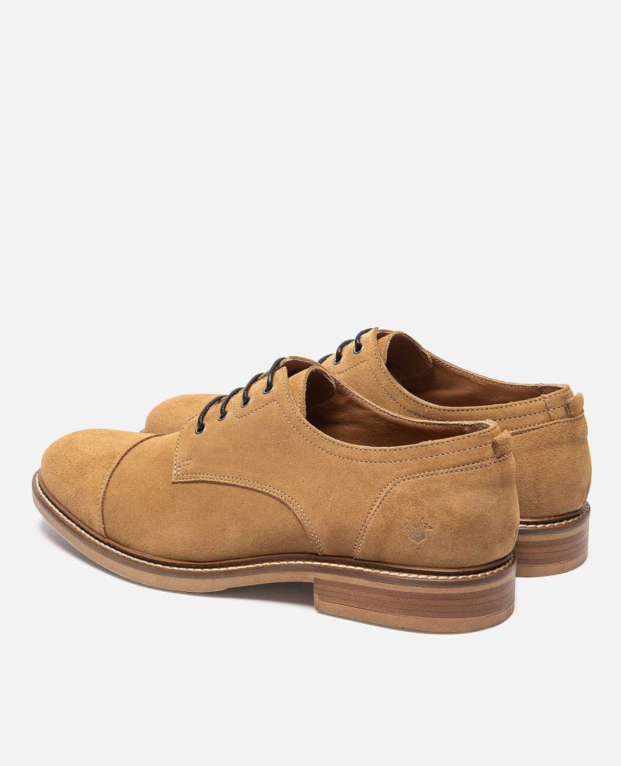 KOST Men'S Brown Suede Derby Shoes Wholesale