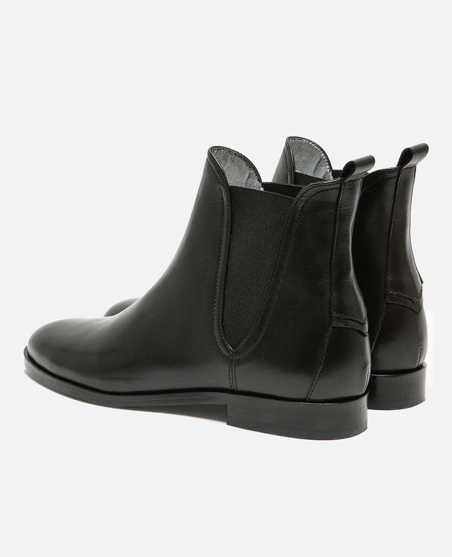 KOST Women'S Black Leather Chelsea Boots Best