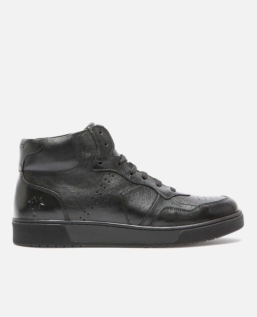 KOST Men'S Black Vegetable Tanned Leather Sneakers Online