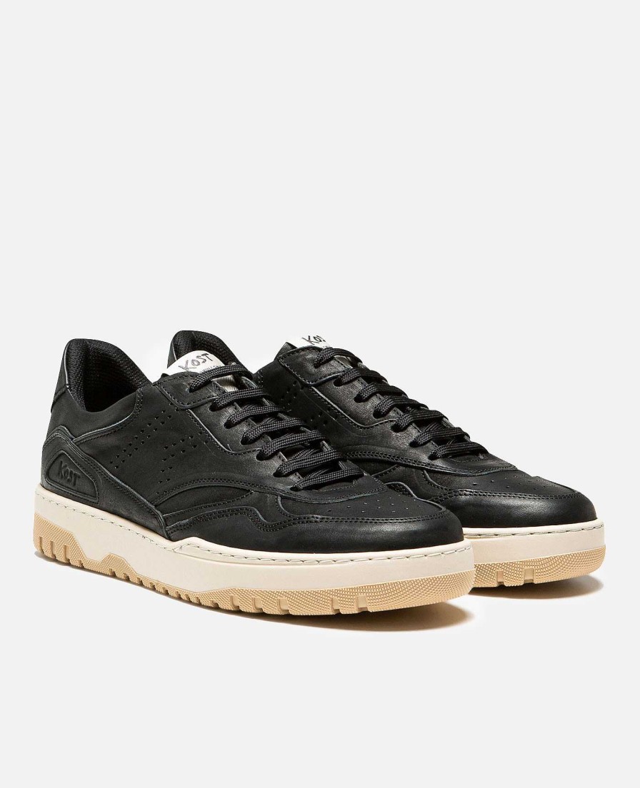 KOST Men'S Black Vegetable Tanned Leather Sneakers Online