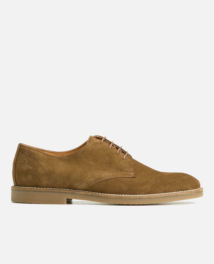 KOST Men'S Suede Brown Derby Shoes Wholesale