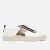 KOST Women'S Sneakers Made Of Off-White And Gold-Colored Textile Wholesale