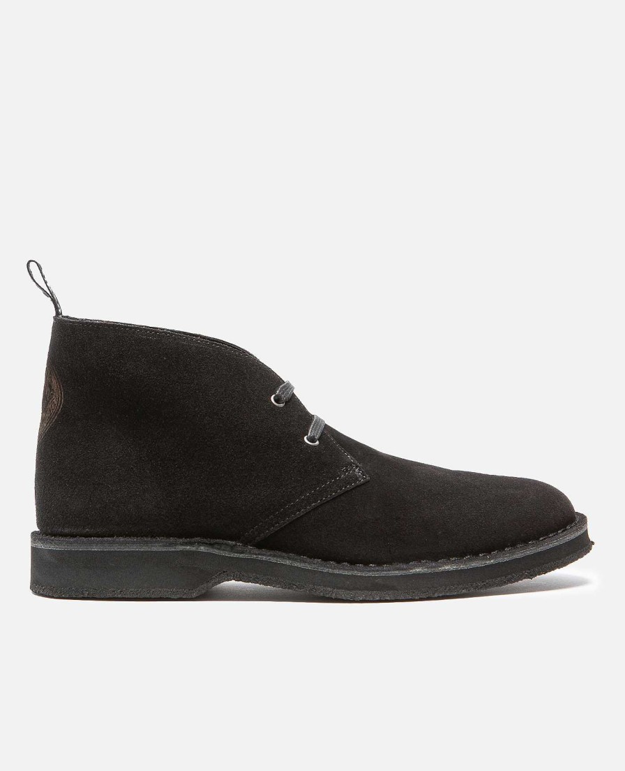 KOST Mens Black Suede Desert Boots Online