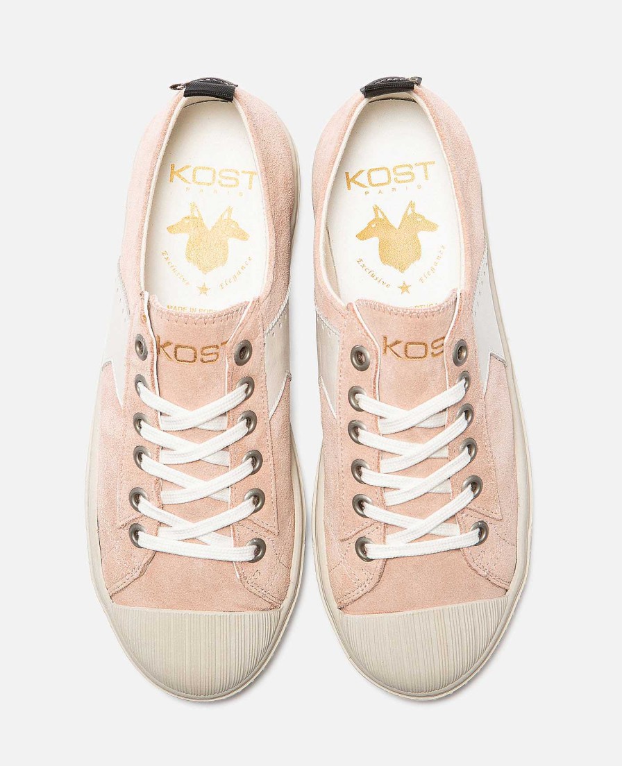 KOST Women'S Pink Suede Eco-Friendly Sneakers Wholesale